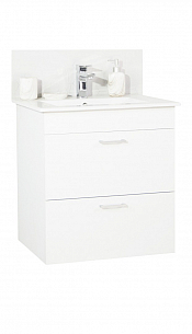 KIT BASE AND WASHBASIN, SERIES 067, suspended with drawers, 50CM, WHITE