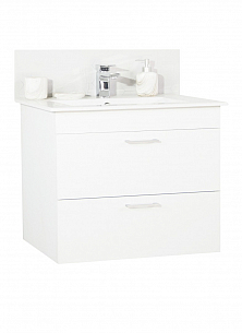 KIT BASE AND WASHBASIN, SERIES 067, suspended with drawers, 70CM, WHITE