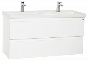 BASE AND WASHBASIN SERIES 286  120CM SUSPENDED DRAWERS WHITE