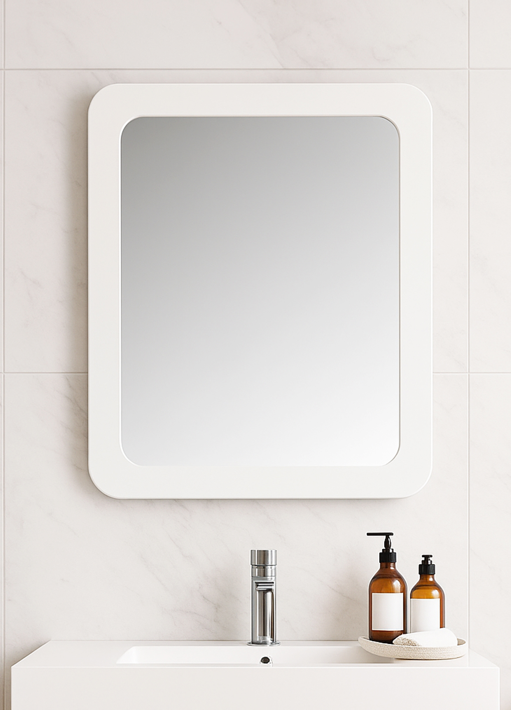 Oglindă Seria 080, 60cm, Alb