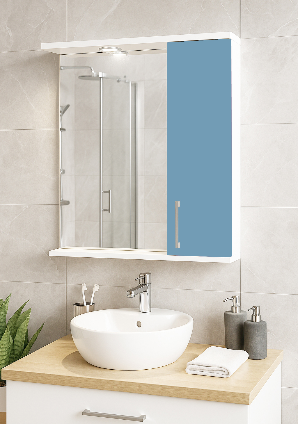 Oglindă Promo 55cm, Bleu