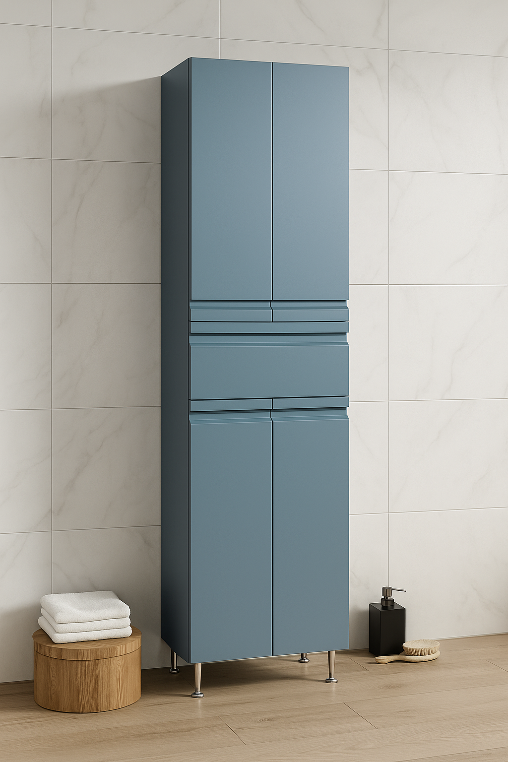 Dulap Baie înalt MDF, Seria 786, 50cm, Antracit