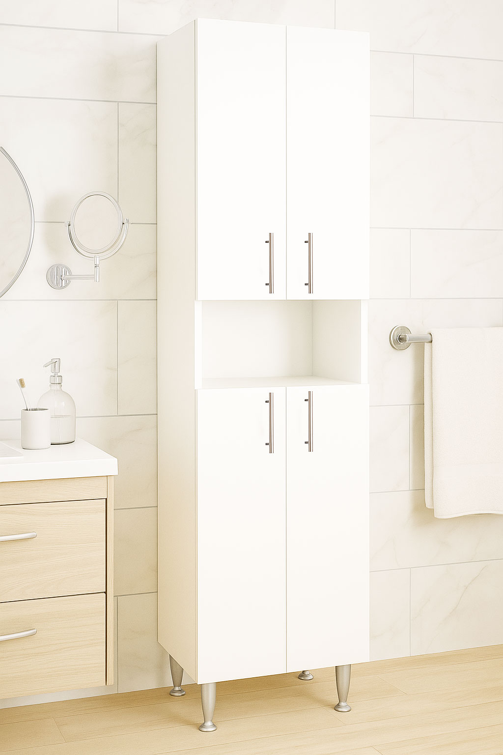 Dulap Baie înalt Kit, Seria 002, Alb