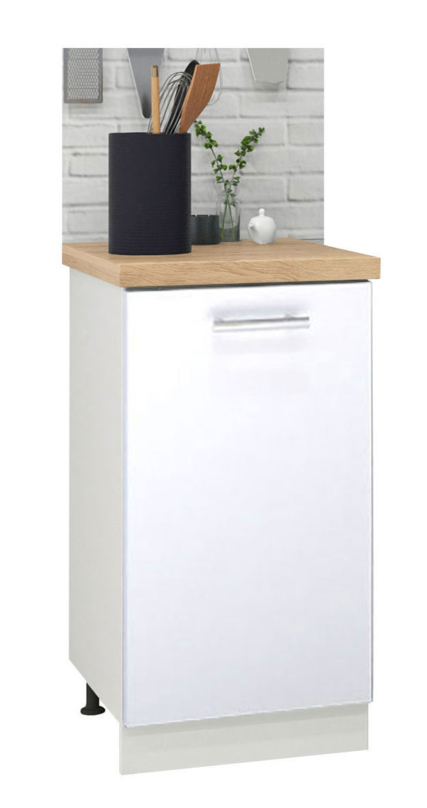Mobilier bucătărie PAL kit, Germania, Inferior, 40cm, Alb