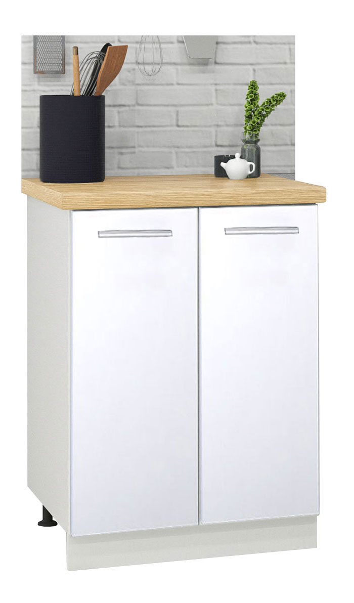Mobilier bucătărie PAL kit, Germania, Inferior, 60cm, Alb