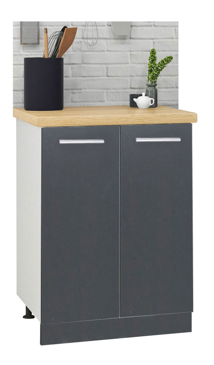 Mobilier bucătărie PAL kit, Germania, Inferior, 60cm, Antracit