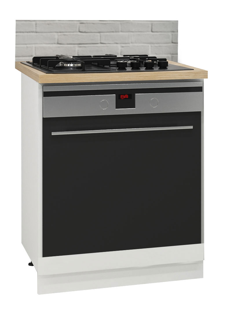 Mobilier bucătărie PAL kit, Germania, Inferior, Cuptor, 60cm, Alb