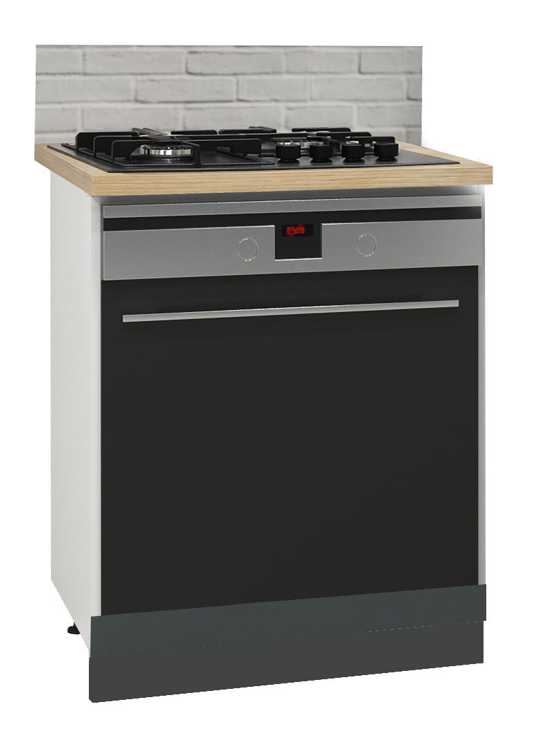 Mobilier bucătărie PAL kit, Germania, Inferior, Cuptor, 60cm, Antracit
