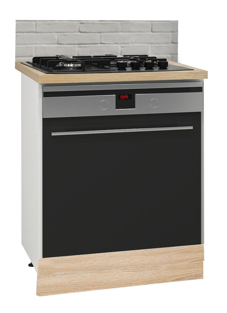 Mobilier bucătărie PAL kit, Germania, Inferior, Cuptor, 60cm, Sonoma