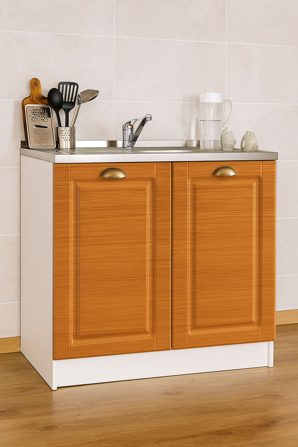 Mască Bucătărie MDF, Square, 80cm, Stejar