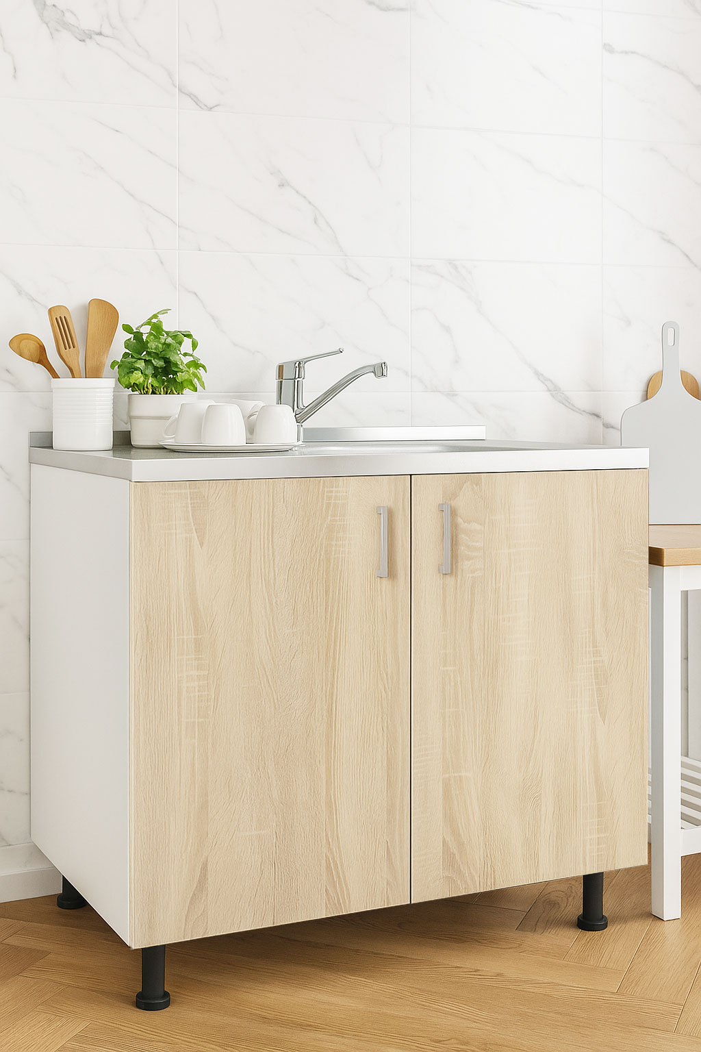 Mobilier bucătărie Tender Kit, Inferior, 80cm, Sonoma