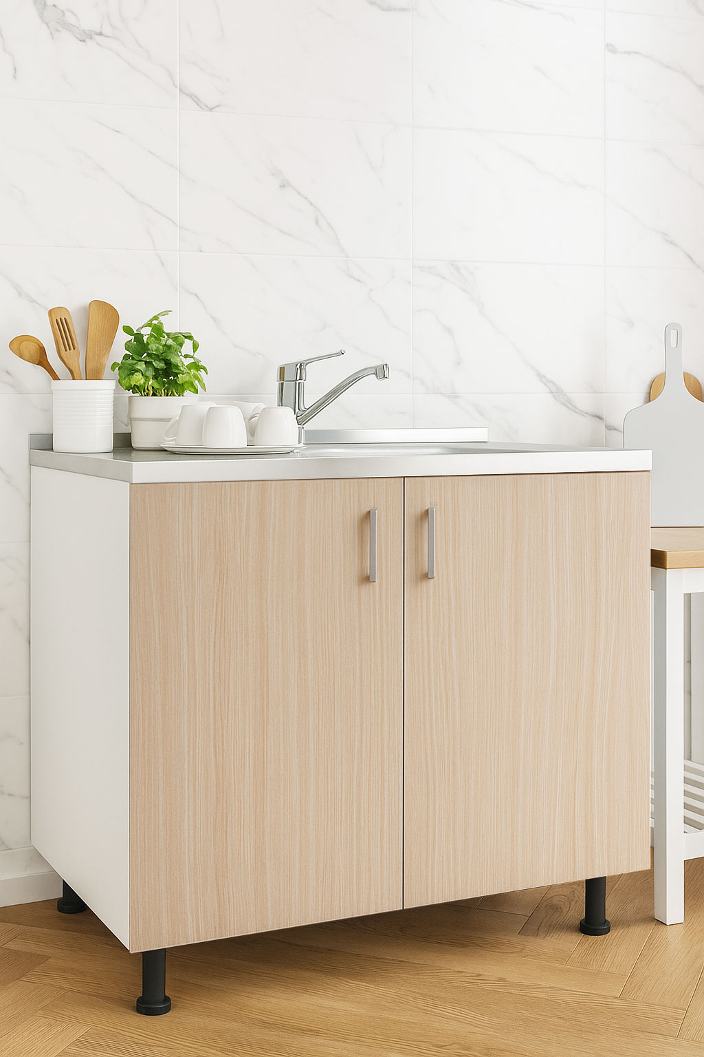 Mobilier bucătărie Tender Kit, Inferior, 80cm, Fag