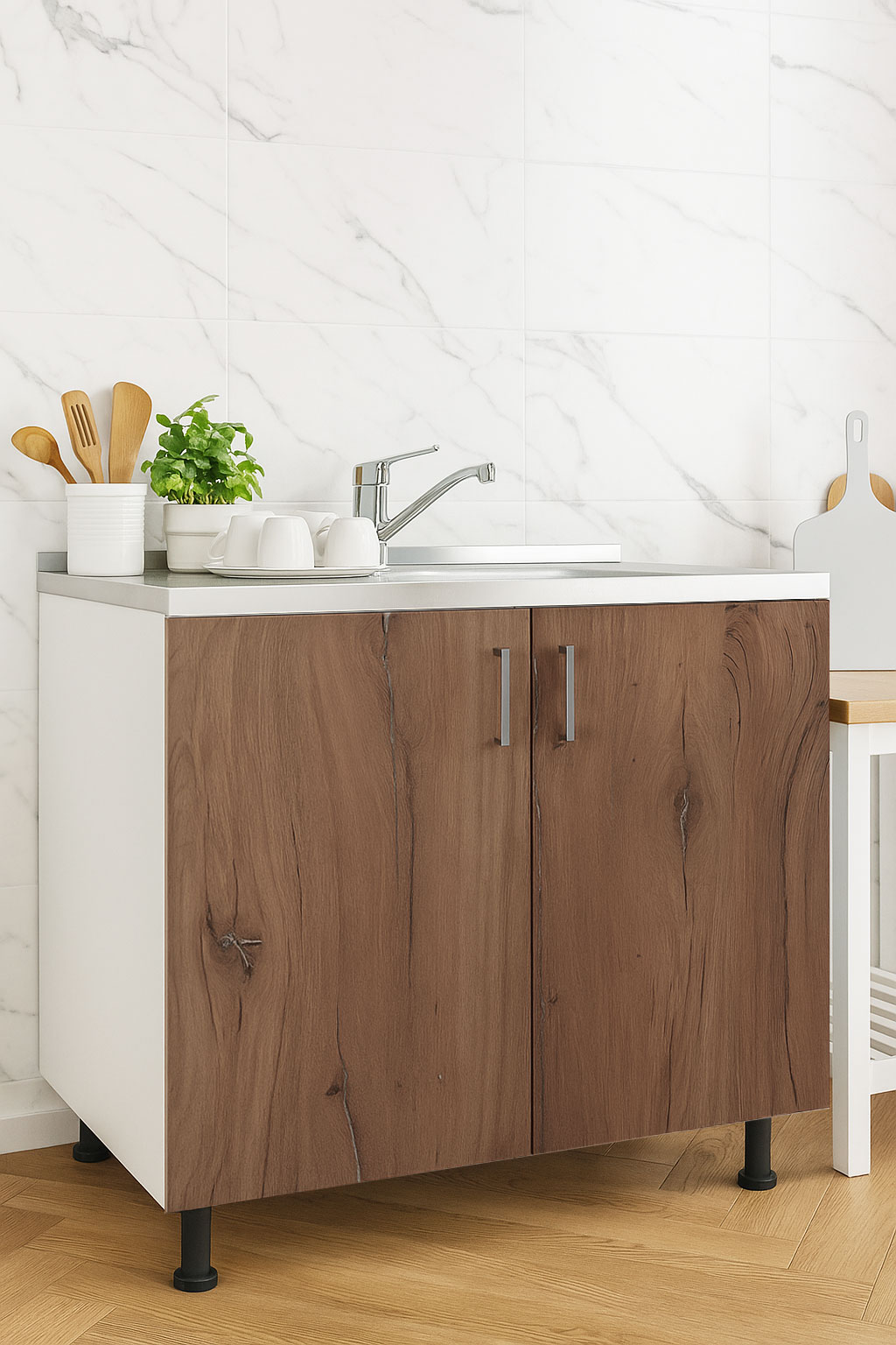 Mobilier bucătărie Tender Kit, Inferior, 80cm, Stejar celtic