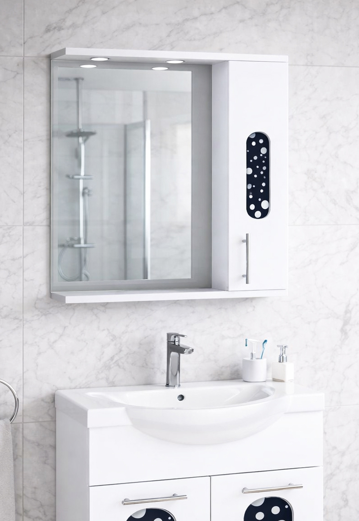 Oglindă Seria 177, 65cm, Alb