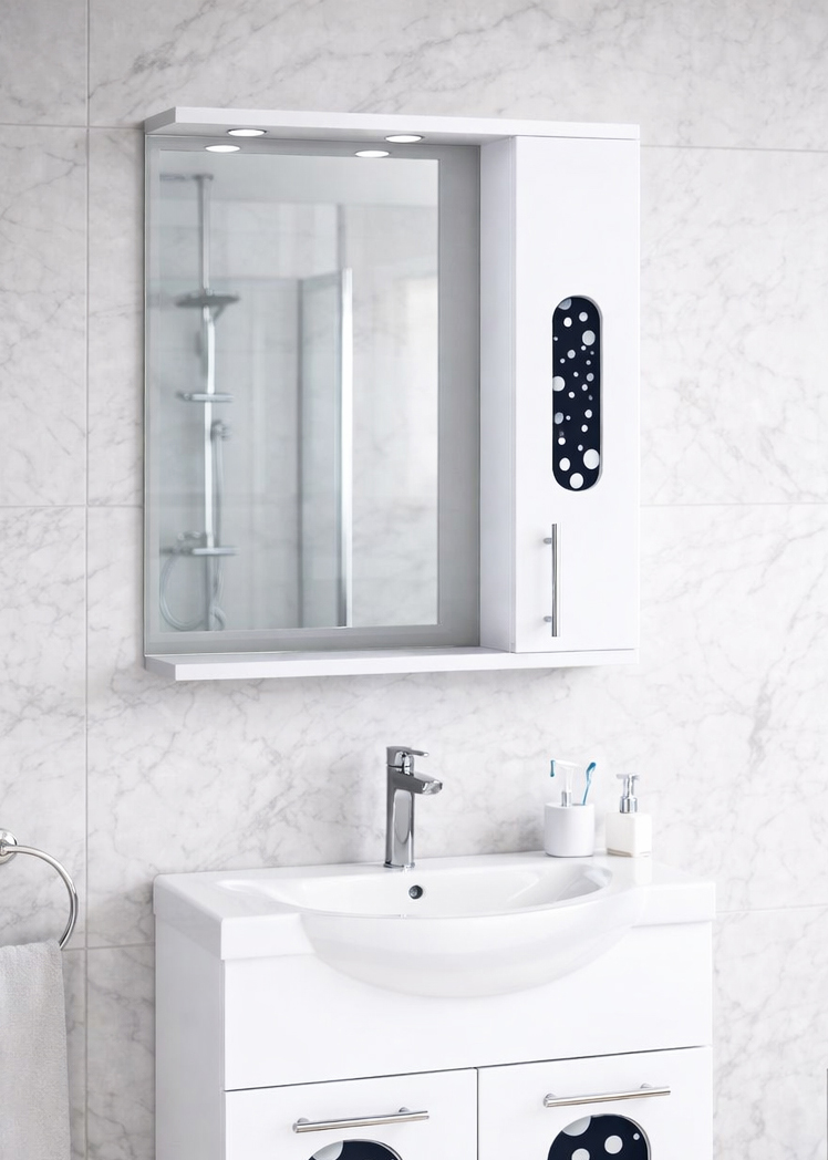 Oglindă Seria 177, 55cm, Alb