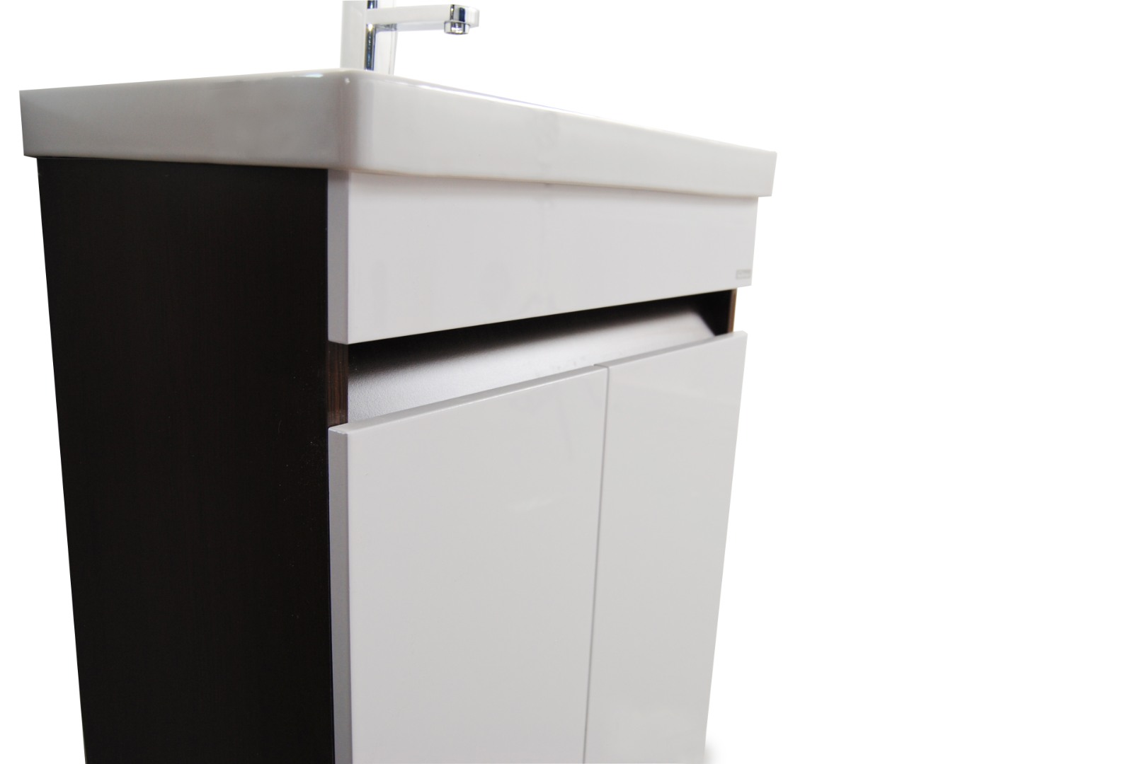 Mobilier Baie MDF și lavoar, Seria 286, 60 cm, Wenge - Badenmob