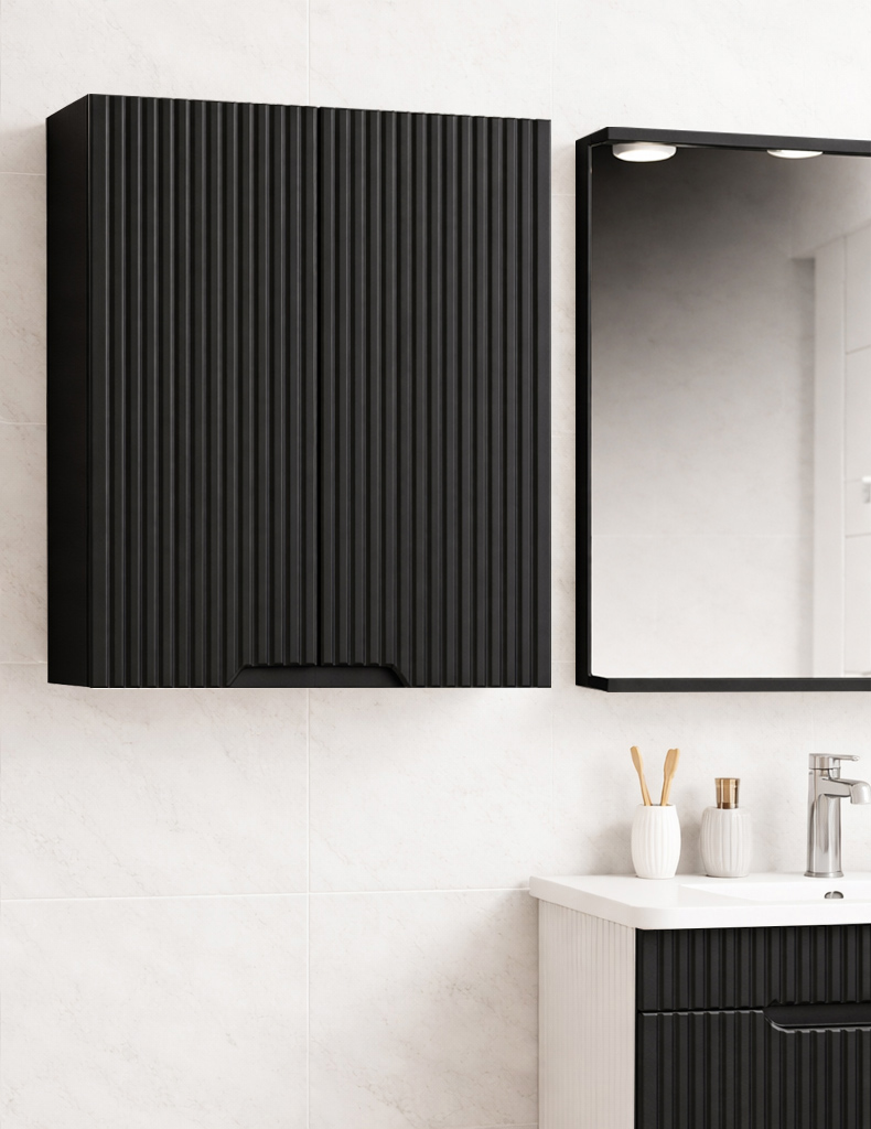 Dulap MDF cu soft-close, Seria 033, 60cm, Negru