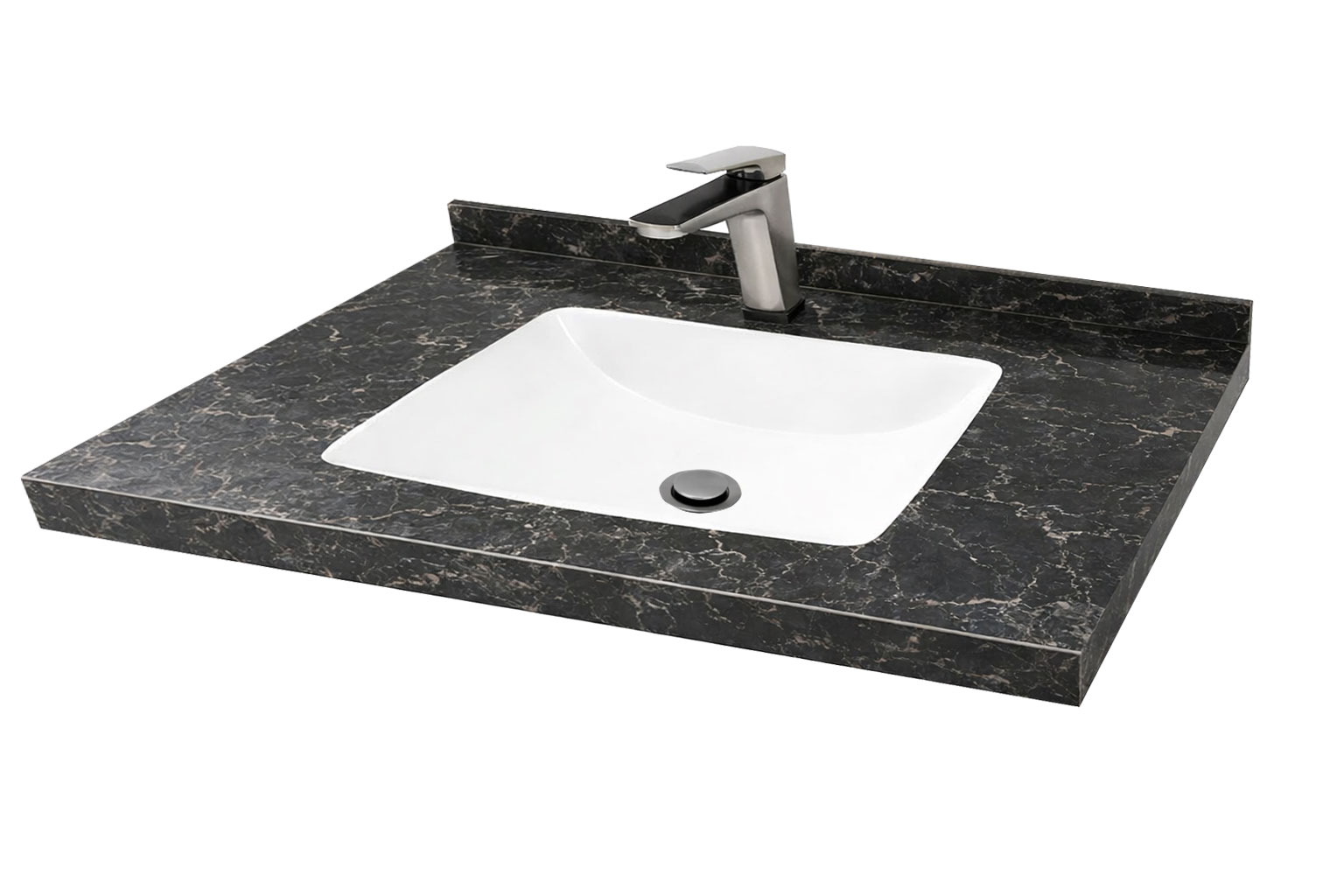 Chiuvetă Baie/Lavoar granit Dubai, Antracit, 100x46x5cm