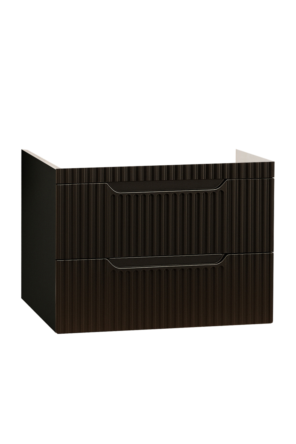 Mobilier Baie MDF, Seria 033, Suspendat, Sertare, 70cm, Negru