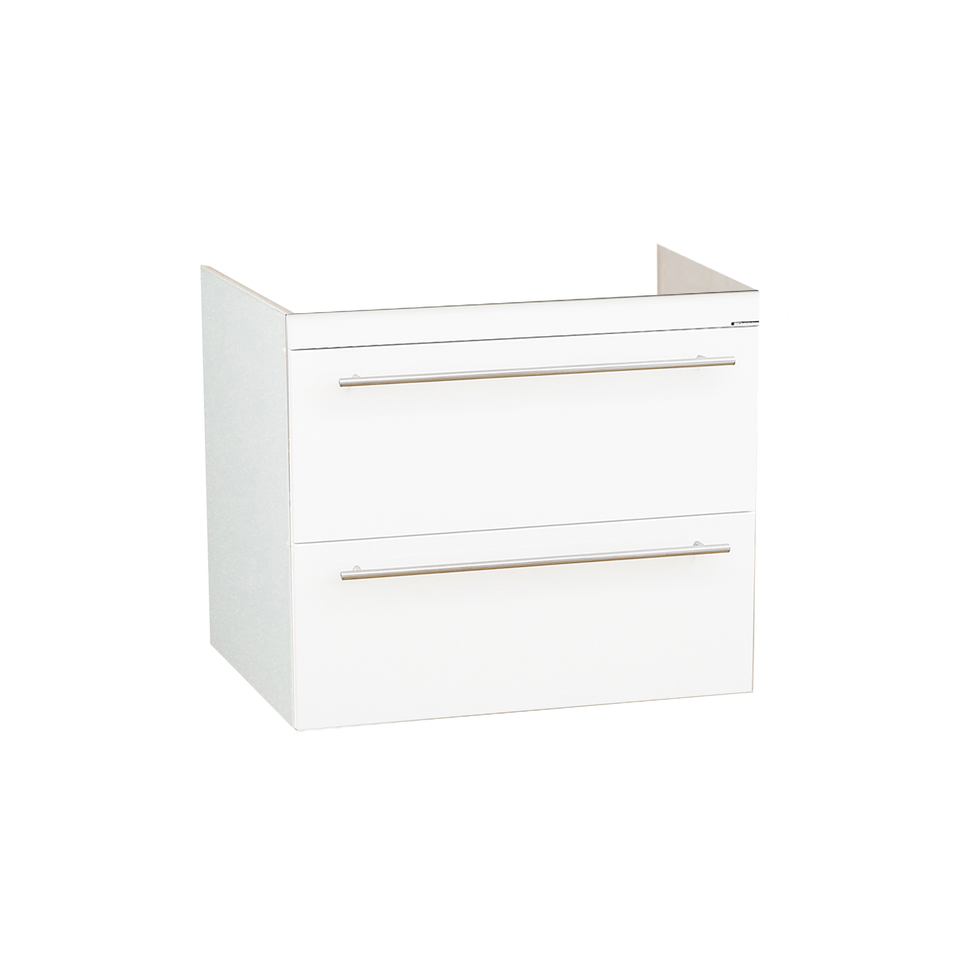 Mobilier Baie MDF, Seria 754, Suspendat, Sertare, 60cm, Alb lucios