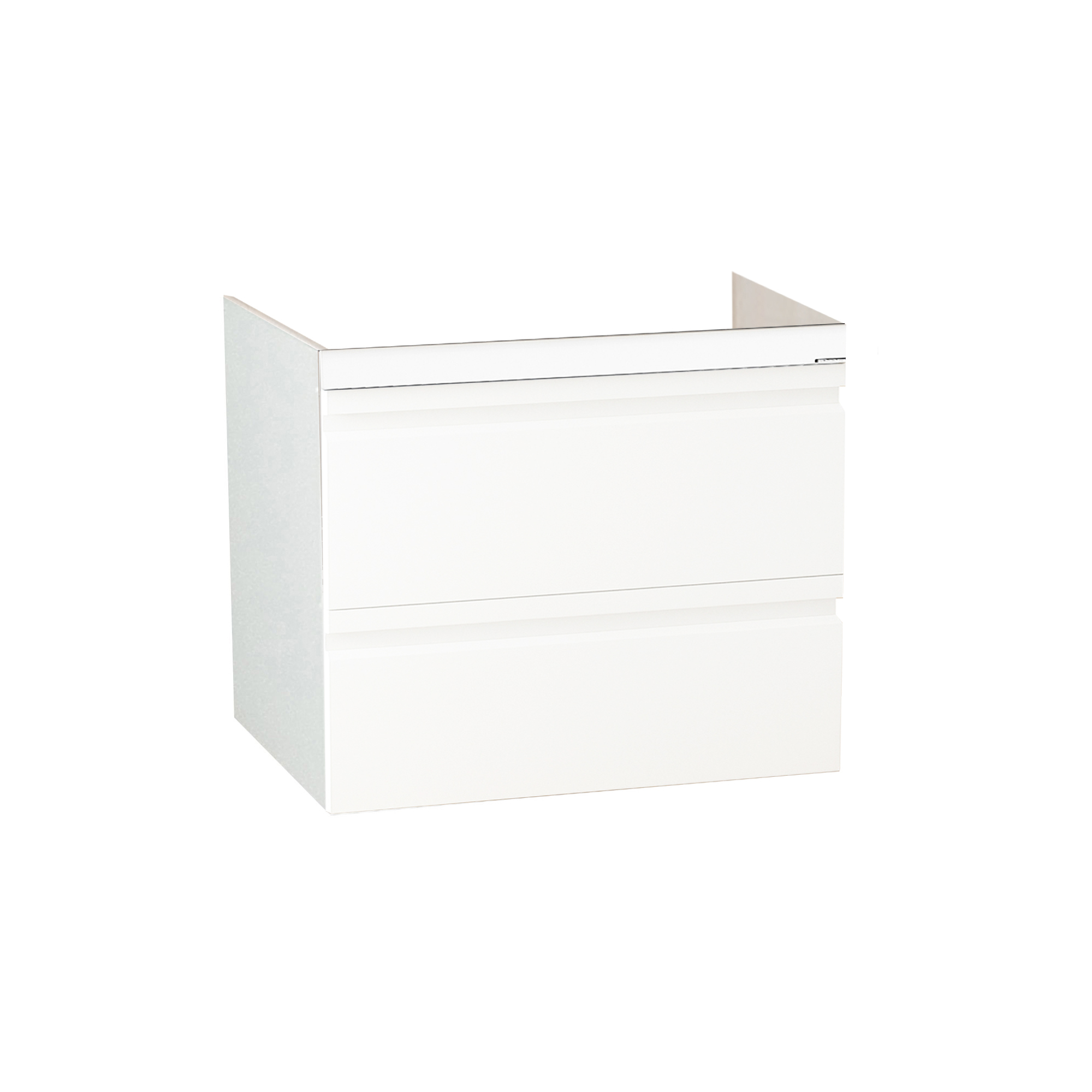 Mobilier Baie MDF, Seria 786, Suspendat, Sertare, 60cm, Alb lucios