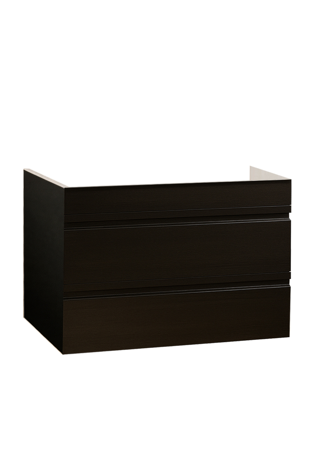 Mobilier Baie MDF, Seria 786, Suspendat, Sertare, 80cm, Negru