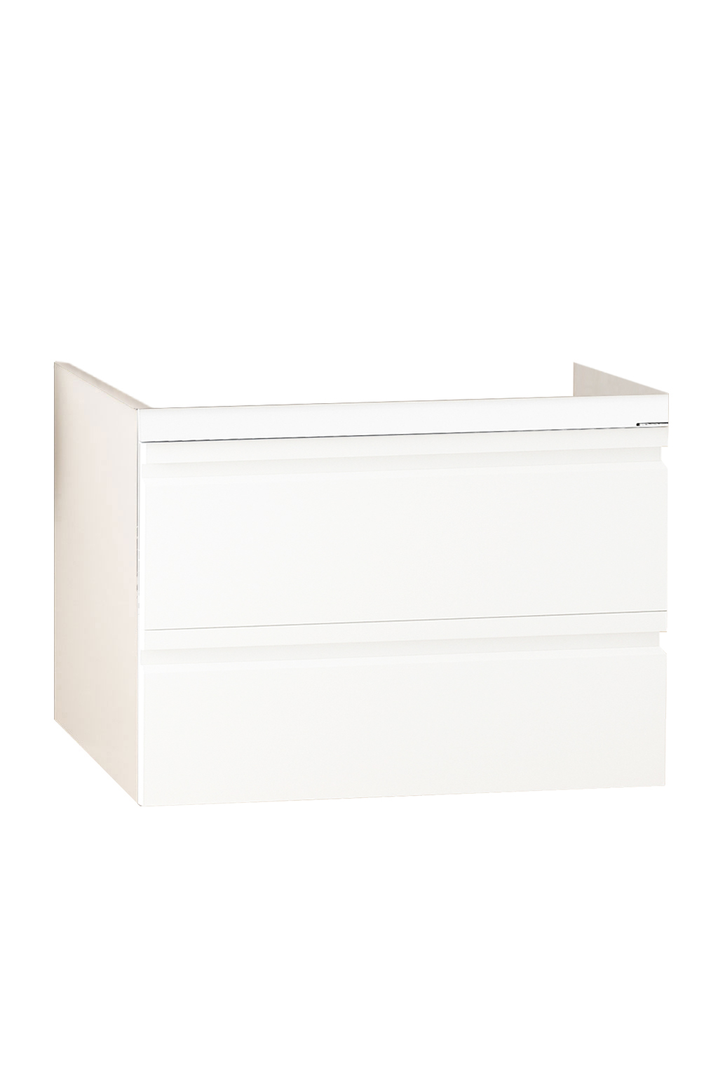 Mobilier Baie MDF, Seria 786, Suspendat, Sertare, 70cm, Alb lucios