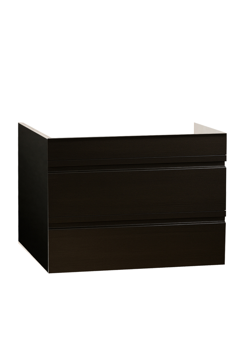 Mobilier Baie MDF, Seria 786, Suspendat, Sertare, 70cm, Negru