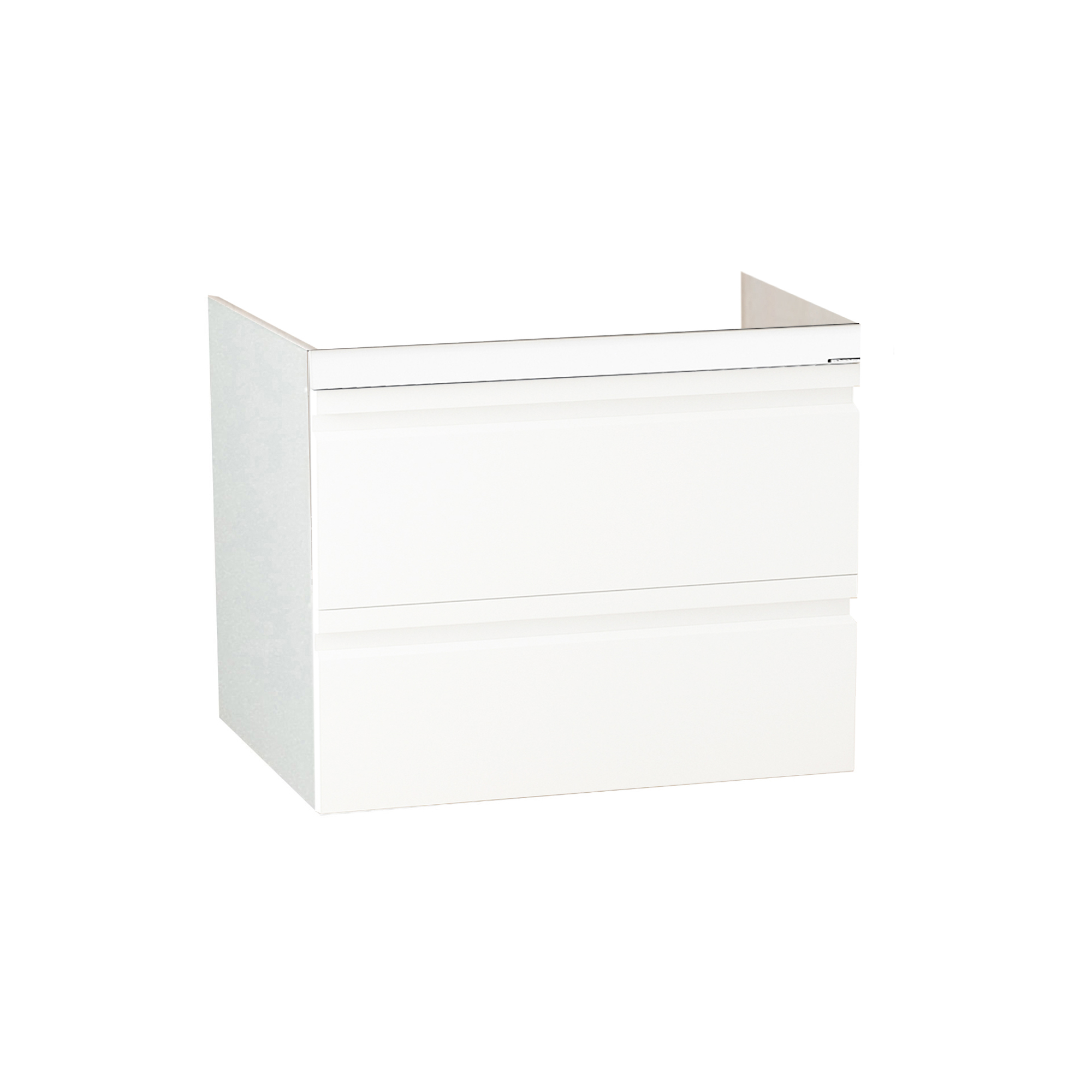 Mobilier Baie MDF, Seria 786, Suspendat, Sertare, 65cm, Alb lucios