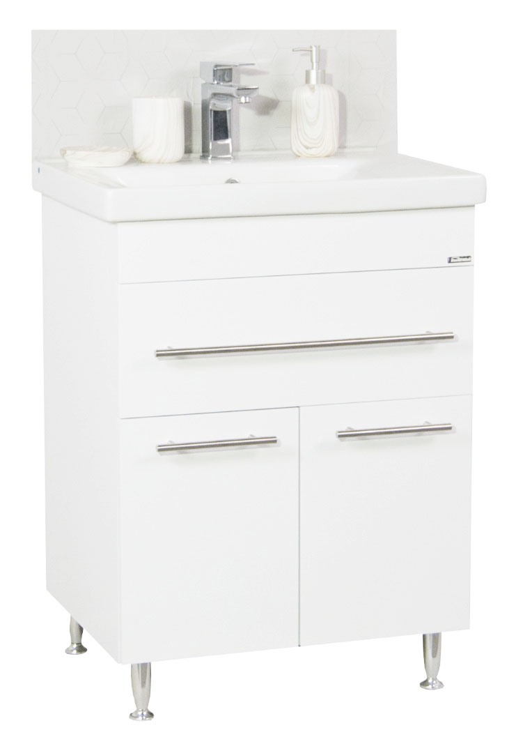 Mobilier Baie și lavoar, Seria 765, 60cm, Alb