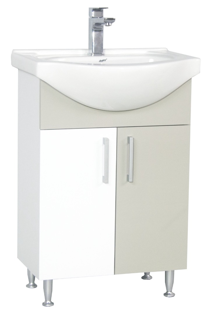 Mobilier Baie eco și lavoar, Seria 005, 50cm, Taupe