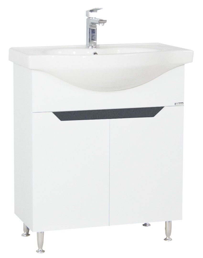 Bază și lavoar, seria 050 70cm alb/antracit