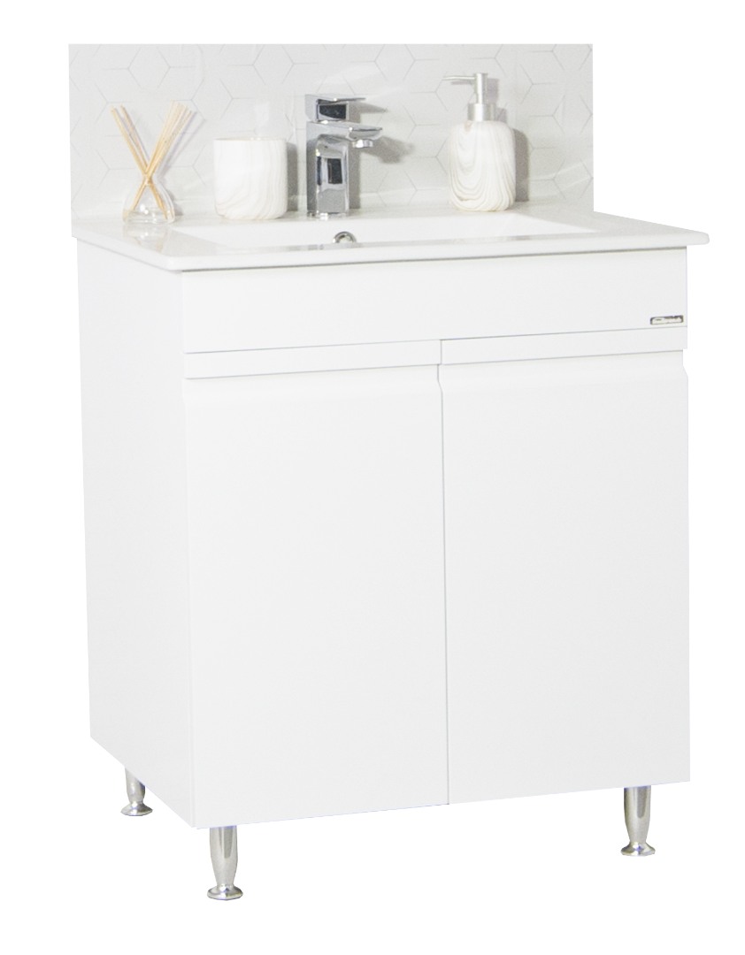 Bază și lavoar Seria 086, 70cm, alb
