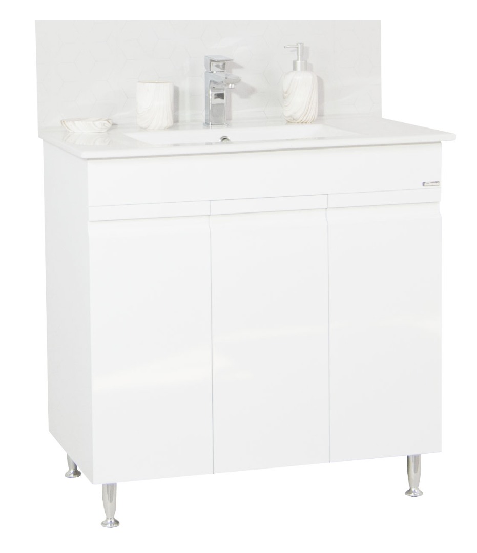 Bază și lavoar Seria 086, 80cm, alb