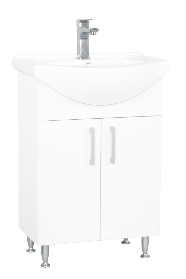 Kit Bază și lavoar Seria 005, Eco, 55cm, alb