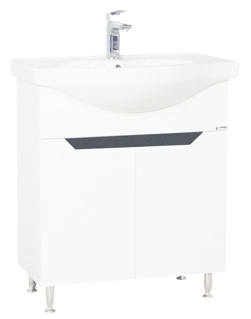 Kit bază și lavoar, seria 050, 70cm, Alb/Antracit