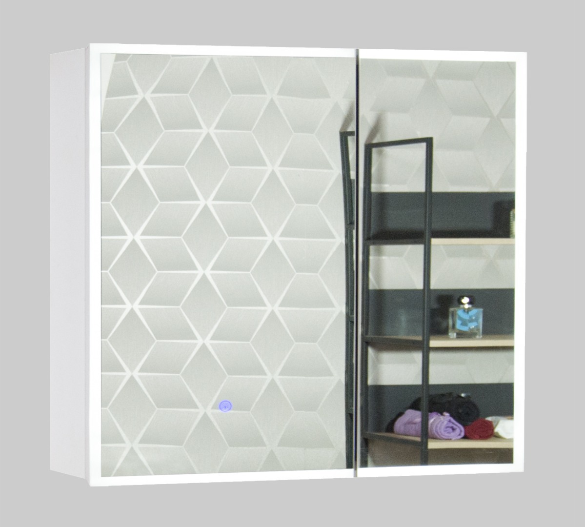 Oglindă Alexa cu iluminare LED, 75cm, Alb
