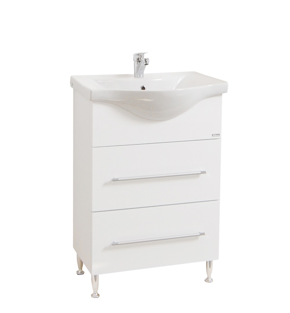 Kit bază și lavoar, seria 187, 55cm, Alb