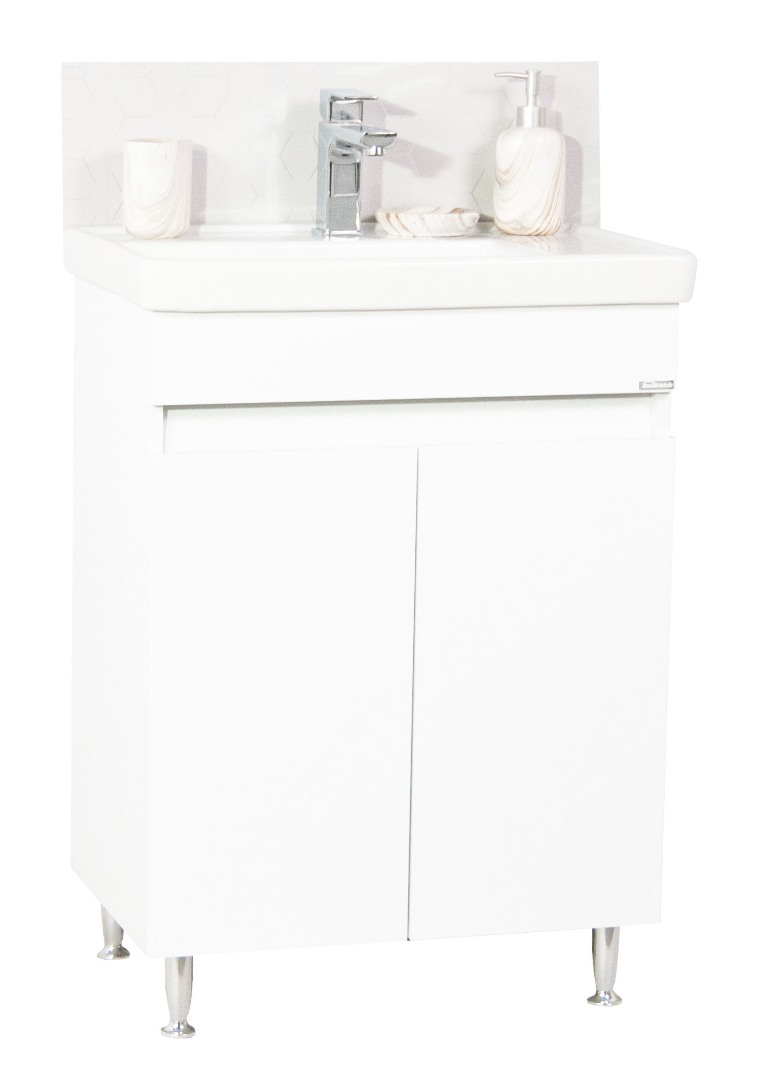 Kit bază MDF și lavoar seria 286, 60cm, alb